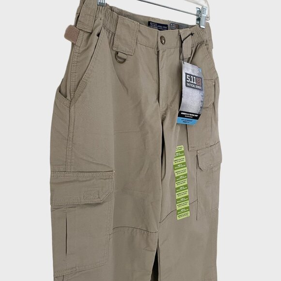 5.11 Tactical Cotton Canvas Cargo Pant Khaki Women's Size 8 TDU EMS Uniform New - Picture 4 of 13